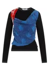 Marine Serre Multicolor Scarves Draped Top In Multicolour