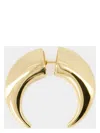 Marine Serre Regenerated Single Moon Earring In Gold