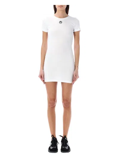 MARINE SERRE WOMEN'S RIB T-SHIRT DRESS