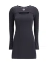 Marine Serre Crescent Moon-embroidered Mini Dress