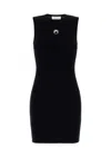 Marine Serre Black Crescent Moon-detail Mini Dress
