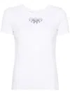 Marine Serre Ssense Exclusive White Embroidered Logo T-shirt In White