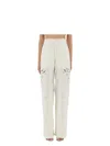 Marine Serre Women Upcycled Linen Pants