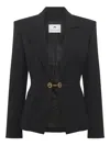 Marine Serre Wool Blazer In Black