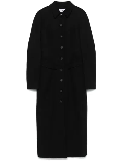 Marine Serre Wool Coat In Multicolor