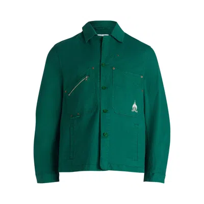 Pre-owned Marine Serre Workwear Jacket 'evergreen' | Men's Size Xs