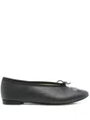 Marine Serre Black Repetto Edition Lilouh Soft Nappa Ballerina Flats In Black