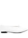 Marine Serre White Repetto Edition Lilouh Soft Nappa Ballerina Flats In White
