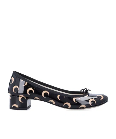 MARINE SERRE MARINE SERRE X REPETTO ALMOND TOE SLIP-ON PUMPS