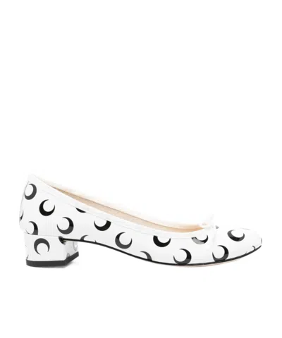 MARINE SERRE MARINE SERRE X REPETTO ALMOND TOE SLIP-ON PUMPS