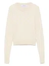 Marine Serre Moon Jacquard Knit Fitted Sweater