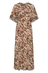 Marinella Piccinno Lucia Printed Silk Dress In Multi