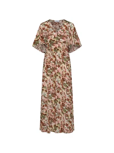 Marinella Piccinno Elegant Printed Silk Mini Dress In Multi