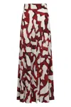 Marinella Piccinno Abstract-print Skirt In Multi