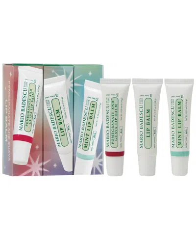 Mario Badescu 3-piece Giftable Lip Balm Trio Set In No Color