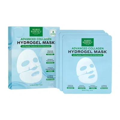 Mario Badescu Advanced Collagen Hydrogel Mask With Peptides, Hyaluronic Acid & Niacinamide In Blue