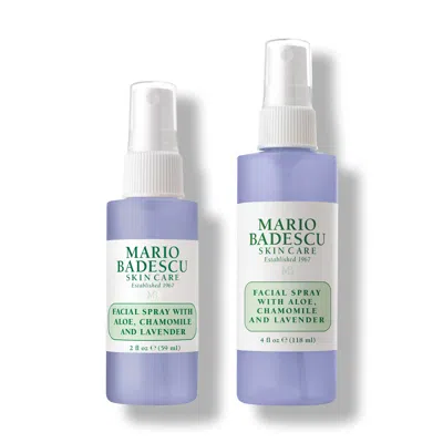 Mario Badescu Facial Spray With Aloe, Chamomile And Lavender Duo 2 oz & 4 oz