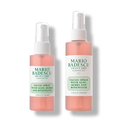 Mario Badescu Facial Spray With Aloe, Herbs & Rosewater Duo 2 oz & 4 oz