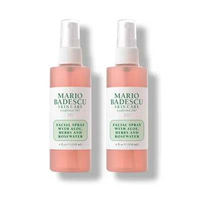 Mario Badescu Facial Spray With Aloe, Herbs & Rosewater Duo  4oz Duo