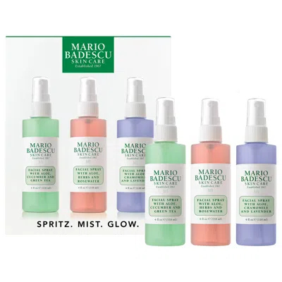 Mario Badescu Spritz. Mist. Glow. Facial Spray Gift Set