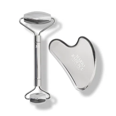 Mario Badescu Stainless Steel Facial Roller + Gua Sha Set