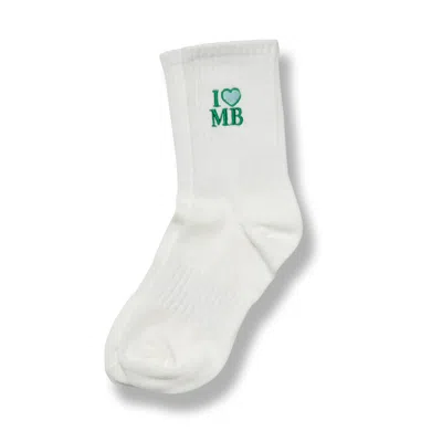 Mario Badescu White Crew Socks