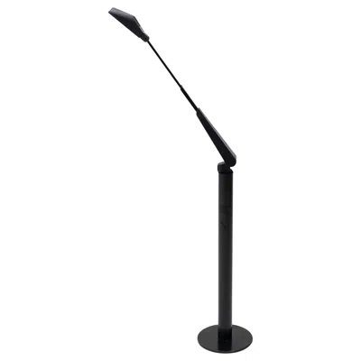 Pre-owned Mario Barbaglia And Marco Colombo Modern Italian Halogen Floor Lamp Inspired By Robot Arms, 1984 In Black