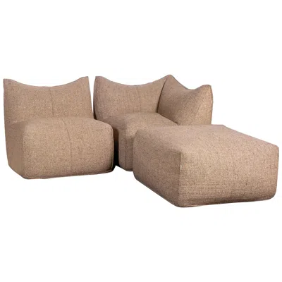 Pre-owned Mario Bellini 1970s  3-piece Bambole Sofa Set For B&b Italia In Brown