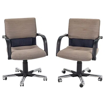 Pre-owned Mario Bellini 1980s  For Vitra Figura Office Desk Chair In Fabric 6x Available In Brown