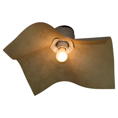 Pre-owned Mario Bellini Area 50 Flush Mount By  For Artemide, Italy, 1974 In Brown