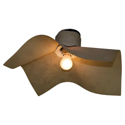 Pre-owned Mario Bellini Area 50 Flush Mount By  For Artemide, Italy, 1974 In Brown