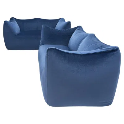 Pre-owned Mario Bellini Bambole Sofa By  For B&b Italia, 1980s In Blue