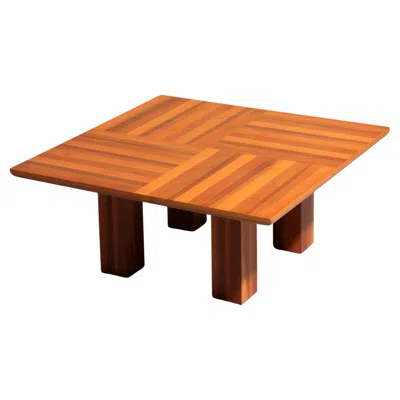 Pre-owned Mario Bellini Bellini's Exquisite Walnut Coffee Table – A Masterpiece Of Italian Modernism 197 In Brown