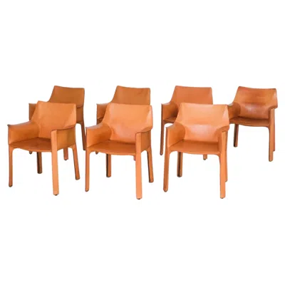 Pre-owned Mario Bellini Cab 413 By  For Cassina In Orange