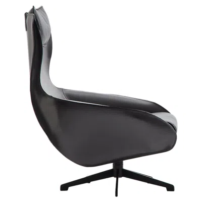 Pre-owned Mario Bellini 'cab' Lounge Chair, Tubular Steel And Leather By Cassina In Black