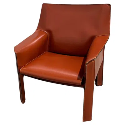 Pre-owned Mario Bellini 'cab' Model 414 Lounge Chair For Cassina, 1980s Italy, 4 Available In Brown