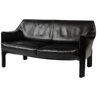 Pre-owned Mario Bellini Cab Settee By  For Cassina, 1977 In Black