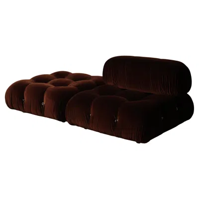 Pre-owned Mario Bellini Camaleonda Modular Sofa For B&b Italia In Brown Velvet, 1972