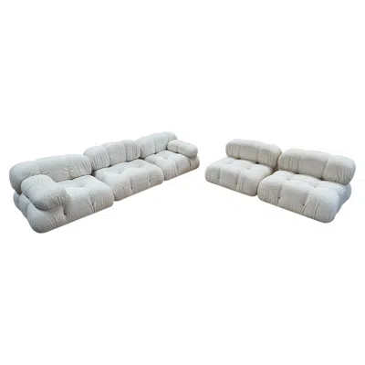 Pre-owned Mario Bellini “camaleonda” Modular Sofa Set, 5 Pieces. In Gray
