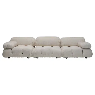 Pre-owned Mario Bellini Camaleonda Sectional Sofa By , Bouclé Wool, Italy, 1972 In Gray