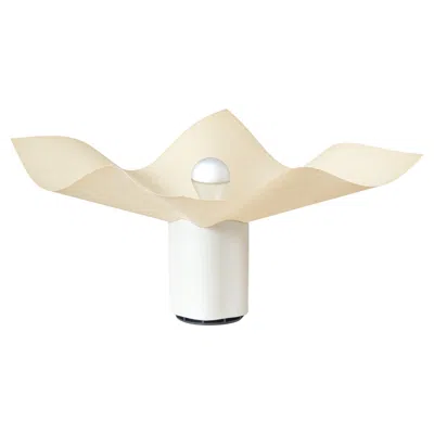 Pre-owned Mario Bellini Ceramic Table Lamp 'area' By Artemide, Italy, 1974 In White