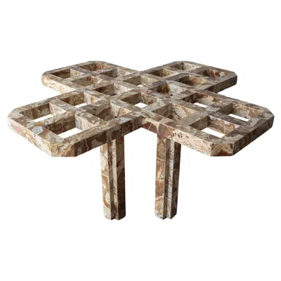 Pre-owned Mario Bellini Custom Onyx Dining Center Table In Black