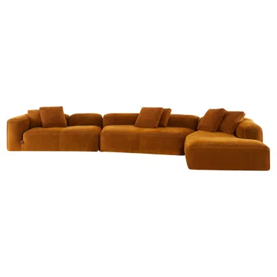 Pre-owned Mario Bellini Customizable Tacchini Le Mura Xl Modular Sofa By  In Brown