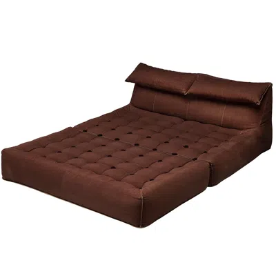 Pre-owned Mario Bellini For C&b Italia 'bamboletto' Daybed From 'le Bambole' Series In Brown