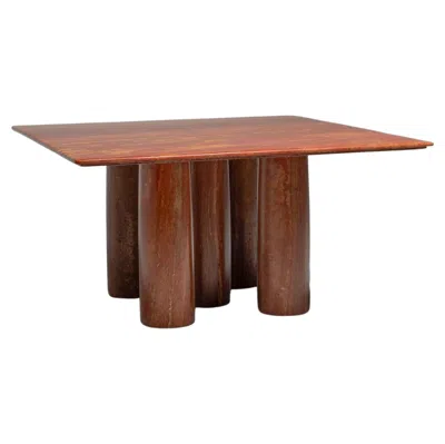 Pre-owned Mario Bellini Il Colonnato Table Cassina Italy 1977 In Brown