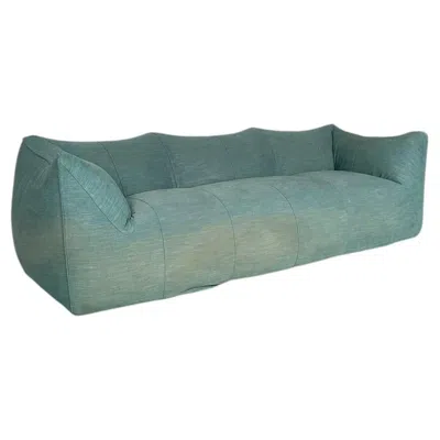 Pre-owned Mario Bellini Italian Modern Le Bambole Sofa In Fabric By  For B&b, 1980s In Gray