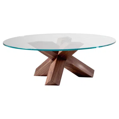Pre-owned Mario Bellini La Rotonda Coffee Table For Cassina In Brown