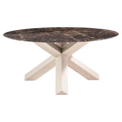 Pre-owned Mario Bellini La Rotonda Table By Cassina In Brown
