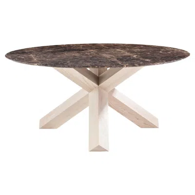 Pre-owned Mario Bellini La Rotonda Table For Cassina In Brown