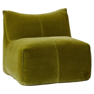 Pre-owned Mario Bellini “le Bambole” Easy Chair For B&b Italia, Olive Green Velvet, 1971